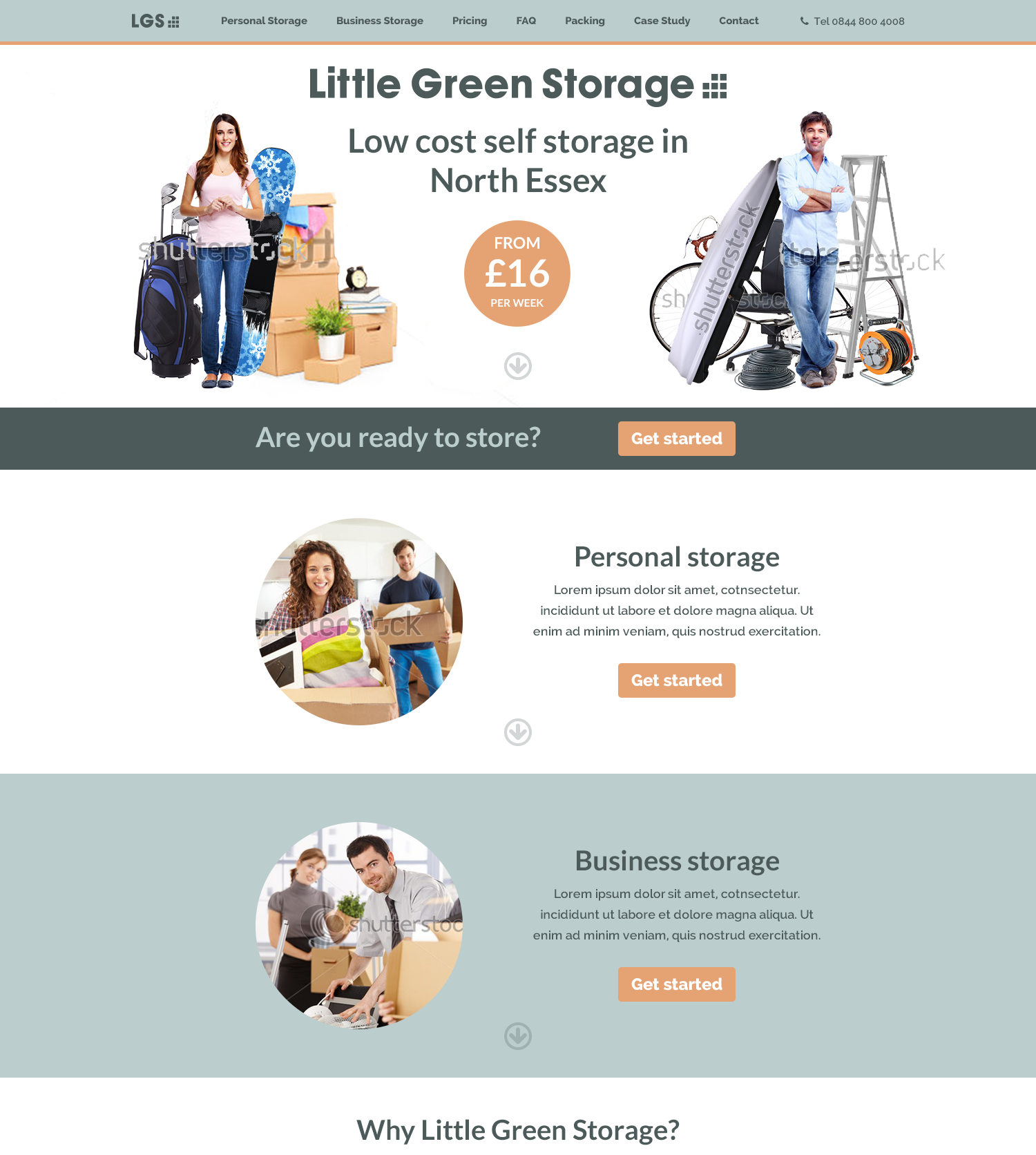 Little Green Self Storage - Homepage